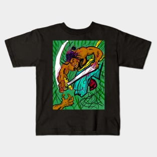 Aztec Samurai Showdown Kids T-Shirt